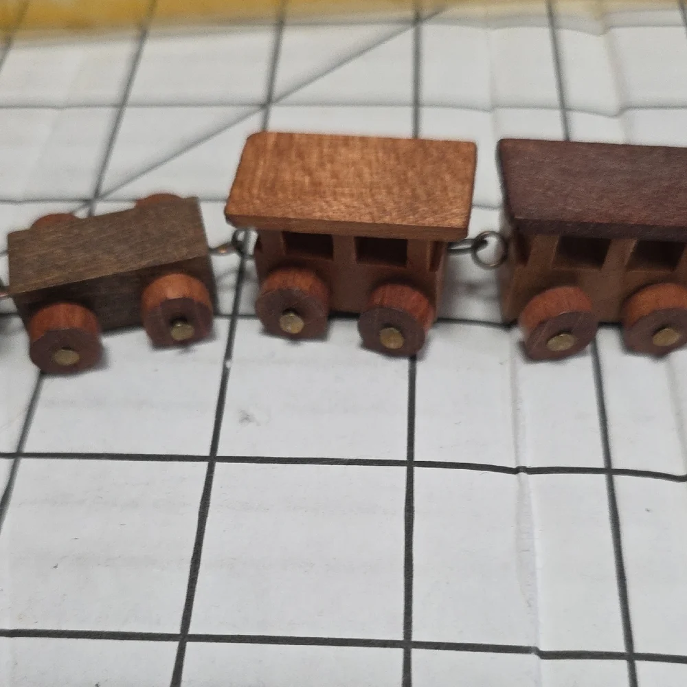 Wooden Block Set Loquai Holzkunst West Germany Original Wooden Train Set Vintage